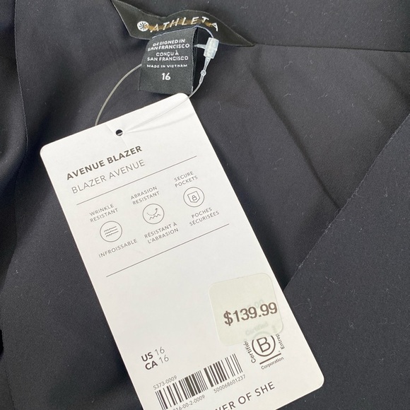 New with Tags Athleta Avenue Blazer Avenues blazer size 16 XL   stellar jacket - Picture 12 of 13
